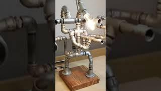 #Warmachinelamp #pipelamp #steampunk #artistic #diylamp #lamp complete tutorial on my channel