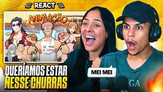 CHURRASCO DE DOMINGO DO SUKUNA | [Casal Jounin React] 