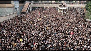 MILLIONEN: Riesige Menschenmenge in Hongkong marschiert gegen Regierung