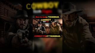 How to make COWBOY THUMBNAIL #ThumbnailTips