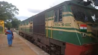 Feel the sound of diesel ALCo GOC WDP3A accelerating (departing & arriving) 15504 loco