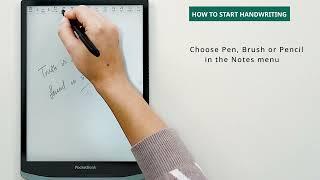 PocketBook InkPad X Pro: how to start handwriting