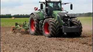 Fendt 939 Vario z kultywatorem Amazone Cenius 4002