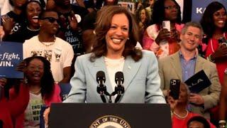 Vice President Kamala Harris speaks about Trump remarks during Atlanta campaign event