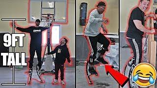 TEAM ALBOE TRIES SUPERHUMAN ROBOT LEGS!! *HILARIOUS FAILS*