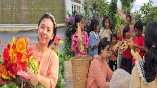 Sweet Fragrance of Gerbera Daisies: Giving Tasty Gifts to Poor Children | Ly Phuc Hang