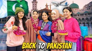 Back To Pakistan After Umrah️|Airport Par Fans Ka Rush|Ghar Waloun Ne Welcome Kiya|Sistrology