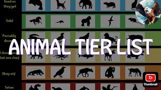 "WILD RANKINGS: The Ultimate Animal Tier List!" in english.