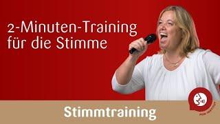 Stimmtraining - das 2-Minuten-Stimmtraining für eine kraftvolle Sprechstimme