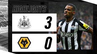 Newcastle United 3 Wolverhampton Wanderers 0 | Premier League Highlights