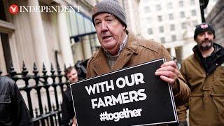 Jeremy Clarkson joins farmers' 'tractor tax' protest in Westminster