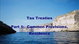 Tax Treaties, Part 1