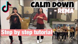 CALM DOWN - REMA | *EASY 12 STEP TIKTOK DANCE TUTORIAL* FT CHRISTABEL | TazTries