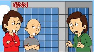 Classic Caillou and Coris Destroy the GNN News Headquarters/Grounded BIG TIME