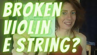 How to Change Broken Violin E String