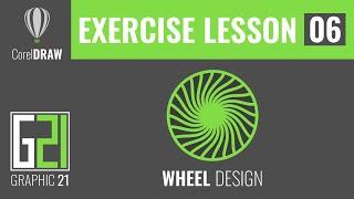 آموزش کورل دراو با ارشک تمرین جلسه۶ طراحی رینگ و نقاشی ساده CorelDraw Exercise Lesson 6 Wheel Design