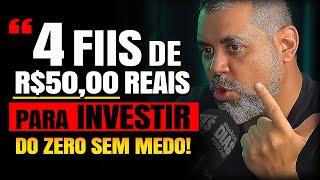 4 FUNDOS IMOBILIÁRIOS PARA INICIANTE INVESTIR COM R$50 REAIS - PROF MIRA