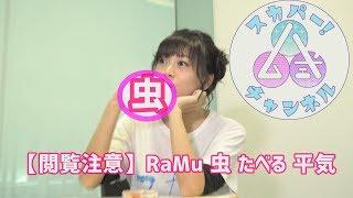 【グロ注意】意外と平気！？RaMuが昆虫食にチャレンジ　スカパー！ハム式チャンネル#8