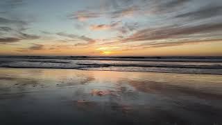 SUNSET Walk 4K 60FPS - Beach Time Sunset November 18, 2024 raw footage #sunset #beach #beautiful