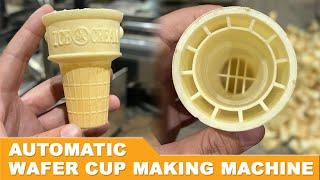 CE Automatic Wafer Cup Making Machine|60 Mould Wafer Cone Making Machine|Ice Cream Cone Maker