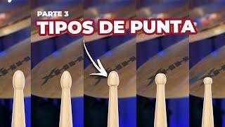 Diferencia entre puntas de baqueta  - Cómo Escoger Baquetas (PARTE 3)