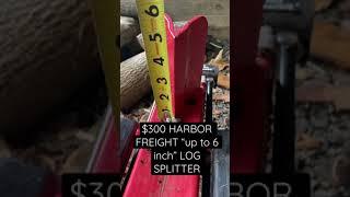 300 Dollar Harbor Freight Log Splitter… what can it do?