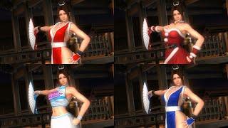 Mai Shiranui All Costumes | Dead Or Alive 5 Last Round (4K 60fps)