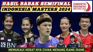 Hasil Semua Sektor Semifinal Badminton Indonesia Masters 2024 Hari Ini