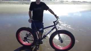Die Hard "Road Bike Only" skeptic rides my new Fat Bike on the Oregon beach sand