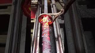 Twisting steel square bar made easy with induction heating