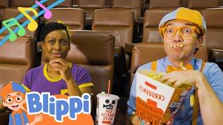 Blippi's Big Movie Theater Sing-Along! | Blippi Song | Healthy Habits for kids