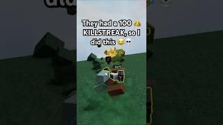 I RUINED A 100  KILLSTREAK  in The Strongest Battlegrounds ROBLOX #shorts