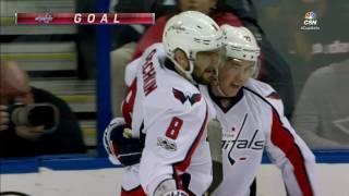 Oshie nets a hat-trick against the Lightning