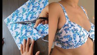 44 and 46 Bust Cotton Bra Without Elastic | Cutting and Stitching | बिना इलास्टिक वाली ब्रा