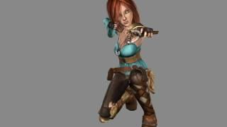 Female Adventurer: Slingshot Animation