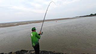 MINI HALIBUT SIZE PLAICE FROM MOSTYN DOCKS IN NORTH WALES | SEA FISHING UK | MASTERFISHERMAN