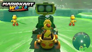 Mario Kart World NEW Acorn Heights Gameplay with WIGGLER (Binocular View)