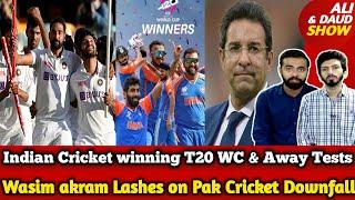 Wasim akram Lashes on Pak Cricket Downfall & Indian Cricket winning WC & Away Tests | Jay on BCCI