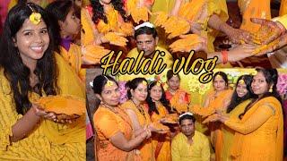 *Haldi* Ceremony | Haldi Vlog part -1 | Wedding Haldi function 2022| Deeksha's Vlog #indianWedding