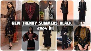 Fashion Club| new trendy summer black dress designs 2024 (ii) | new casuals wears