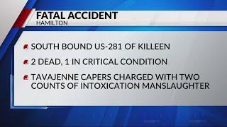 A vehicle accident with four passengers resulted in the death of two people.