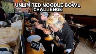 EXTRA NOODLE CHALLENGE - HOW MANY BOWLS CAN YOU EATING IN 20 MINUTES?! #RainaisCrazy