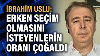 Analist İbrahim Uslu: Erken seçim olmasını isteyenlerin oranı çoğaldı