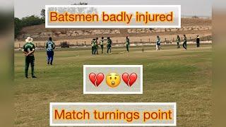 Batsman ko zakhmi kar diya INSAF CC TOURNAMENT MATCHS / Umpire nay run out nahi diya 
