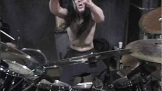Frost from Satyricon soundcheck (Roadkill Extravaganza DVD)