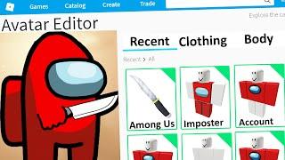 MAKING AMONG US IMPOSTER a ROBLOX ACCOUNT