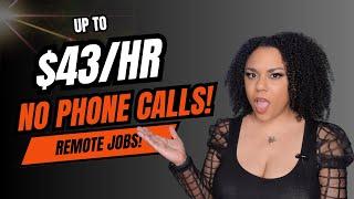 Non Phone Remote Jobs Actually Hiring For 2025! Work From Home Jobs No Talking!