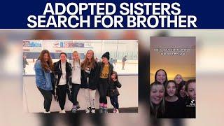 Biological sisters adopted by different families take to TikTok to find teenage brother ‘Giovanni’