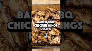 Baked Barbecue Chicken Wings Recipe Shorts #shorts