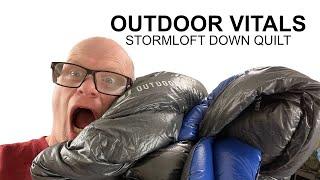 ULTRALIGHT DOWN TOP QUILT REVIEW - This Outdoor Vitals Storm Loft is AMAZING!
